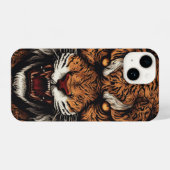 Coque Pour iPhone 14 Couvercle iPhone Fierce Tiger - Protection Roaring (Verso Horizontal)