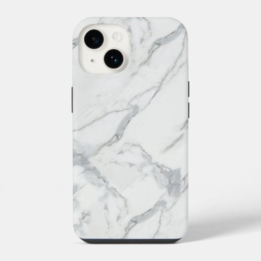 Coque Pour iPhone 14 couverture iphone en marbre chic et propre (Verso)