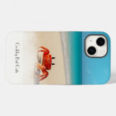 Coque Pour iPhone 14 Crabby Mais mignon — iPhone 14 Coque dur (Verso (horizontal))