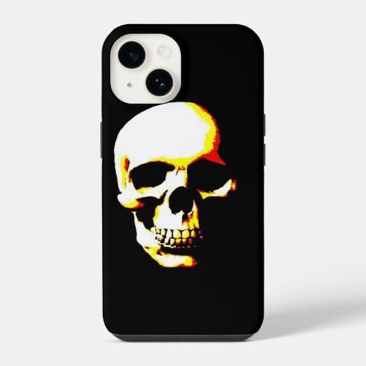 Coque Pour iPhone 14 Crâne (Verso)