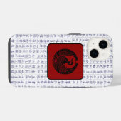 Coque Pour iPhone 14 Crane de script Kanji Clan Kamon Japonais (Verso Horizontal)