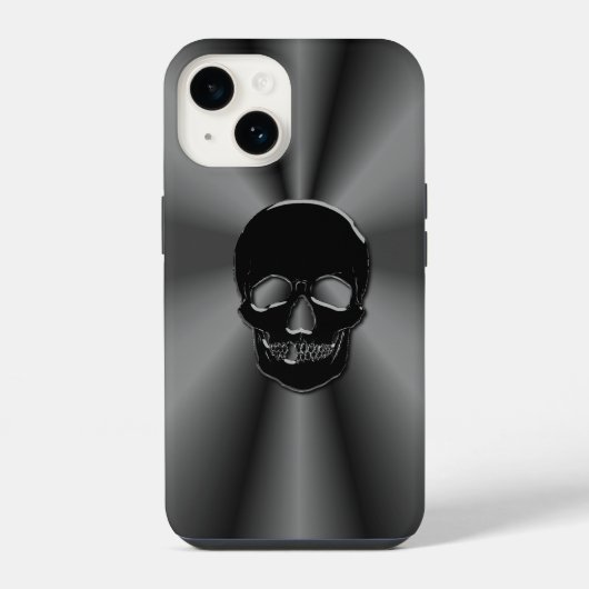 Coque Pour iPhone 14 Crâne d'onyx (Verso)