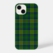 Coque Pour iPhone 14 Cranstoun tartan vert bleu plaid (Verso)