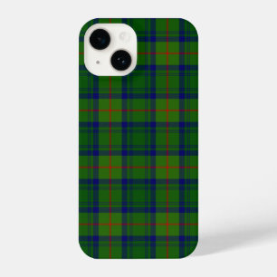 Coque Pour iPhone 14 Cranstoun tartan vert bleu plaid