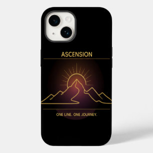 Coque Pour iPhone 14 Crête de montagne minimale d'un seul trait Ligne