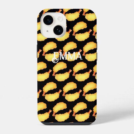 Coque Pour iPhone 14 Crevettes frites (Verso)