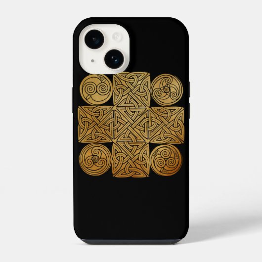 Coque Pour iPhone 14 Croix de l'entrelacs celtique (Verso)
