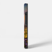 Coque Pour iPhone 14 Crystal Fields dans un Coque-Mate doré Sunset (Côté gauche)