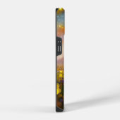 Coque Pour iPhone 14 Crystal Fields dans un Coque-Mate doré Sunset (Côté droit)