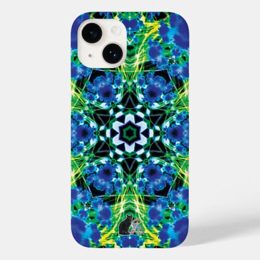 Coque Pour iPhone 14 Crystalmarine Kaleidoscope iPhone X Coque (Verso)