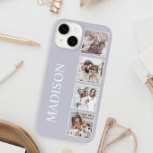 Coque Pour iPhone 14 Custom Photo Collage Personalized Lavender
