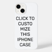 COQUE POUR iPhone 14 CUSTOMISER CE COQUE IPHONE (Verso)