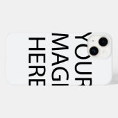 Coque Pour iPhone 14 Customisez votre propre coque iphone (Verso (horizontal))