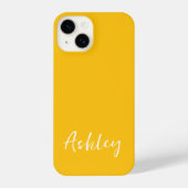 Coque Pour iPhone 14 Customized Simple Stylish Modern Minimal Monogram  (Verso)