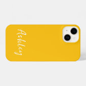Coque Pour iPhone 14 Customized Simple Stylish Modern Minimal Monogram  (Verso Horizontal)