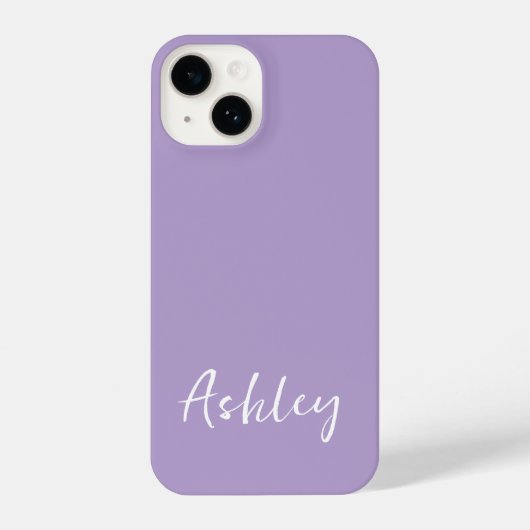 Coque Pour iPhone 14 Customized Simple Stylish Modern Minimal Monogram  (Verso)
