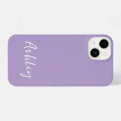 Coque Pour iPhone 14 Customized Simple Stylish Modern Minimal Monogram  (Verso Horizontal)