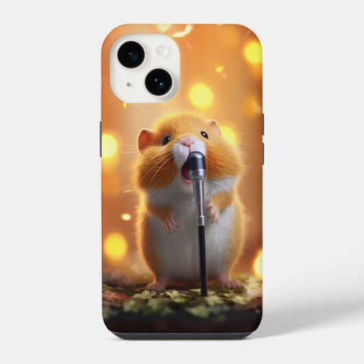 Coque Pour iPhone 14 Cute Diva Hamster (Verso)