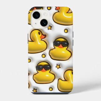 Coque Pour iPhone 14 Cute Inflate bulle caoutchouc canard chaudière