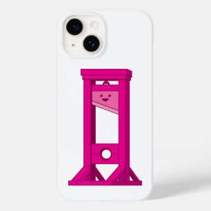 Coque Pour iPhone 14 Cute Kawaii rose Guillotine blanc iPhone 14 Coque
