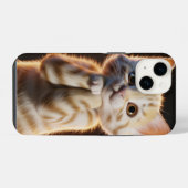 Coque Pour iPhone 14 cute kitten (Verso Horizontal)