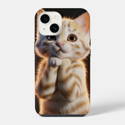 Coque Pour iPhone 14 cute kitten (Verso)