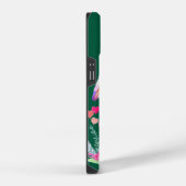 Coque Pour iPhone 14 Cute lapin prier guitare avec les coeurs et les fl (Côté droit)