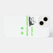 Coque Pour iPhone 14 "Cute lazy panda confort design tendance" (Verso Horizontal)