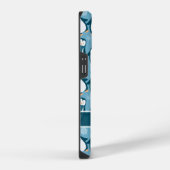Coque Pour iPhone 14 Cute Winter Penguins Design Ajouter un nom (Côté droit)