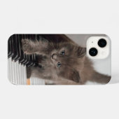 Coque Pour iPhone 14 Cutest Baby Animals | Kitten on Piano (Verso Horizontal)