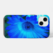 Coque Pour iPhone 14 Daisy Bleu Brillante  (Verso Horizontal)