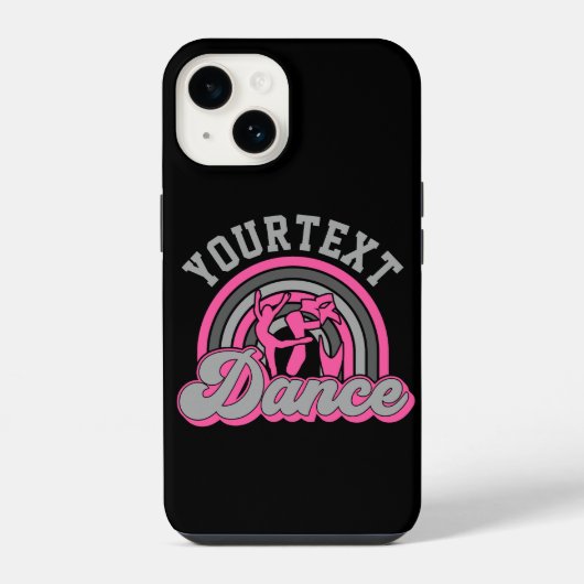 Coque Pour iPhone 14 Danseur de ballet AJOUTER DU TEXTE Danse classique (Verso)