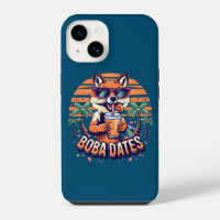 Dates de Boba Renard Cool Buvant du Thé Boba Tenda