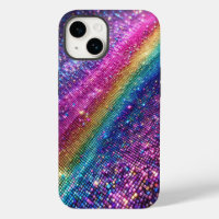 Dégradé de Luxe Pixel Arc-en-ciel Futuriste avec É