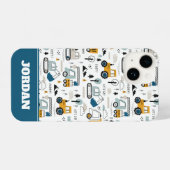 Coque Pour iPhone 14 Déplaçons le Motif de véhicule (Verso Horizontal)