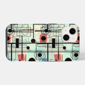 Coque Pour iPhone 14 Design abstrait moderne, lignes dynamiques Lancer (Verso Horizontal)