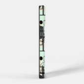 Coque Pour iPhone 14 Design abstrait moderne, lignes dynamiques Lancer (Côté droit)