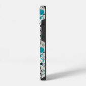 Coque Pour iPhone 14 Design abstrait moderne, lignes fluides Lancer l'o (Côté gauche)