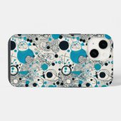 Coque Pour iPhone 14 Design abstrait moderne, lignes fluides Lancer l'o (Verso Horizontal)