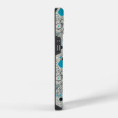 Coque Pour iPhone 14 Design abstrait moderne, lignes fluides Lancer l'o (Côté droit)