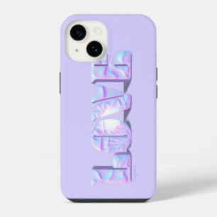 Coque Pour iPhone 14 Design d'amour moderne Coque-coque iphone mauve