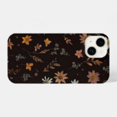 Coque Pour iPhone 14 Design de fleurs romantique (Verso Horizontal)