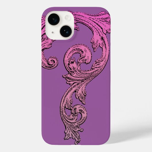 Coque Pour iPhone 14 Design élégant Goth dans Purple iPhone 6 Coque (Verso)