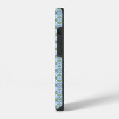 Coque Pour iPhone 14 Design scandinave moderne Bleu Vert olive (Côté gauche)