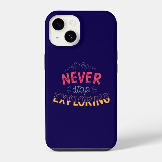 Coque Pour iPhone 14 Designs graphiques pour explorateurs et déambulate (Verso)