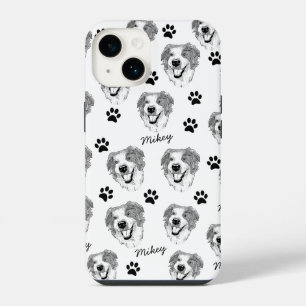 Coque Pour iPhone 14 Dessin personnalisé à la main de chien berger aust