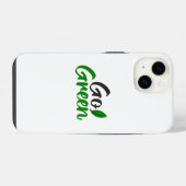 Coque Pour iPhone 14 Devenez écolo (Verso Horizontal)