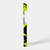 Coque Pour iPhone 14 Déversement - Lime vert et noir (Côté gauche)