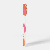 Coque Pour iPhone 14 Déversement - rose, orange et crème (Côté droit)