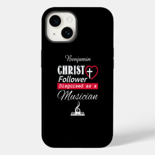 Coque Pour iPhone 14 Disciple du Christ déguisé en musicien chrétien
